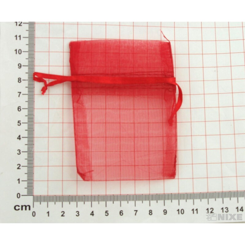 SÁČEK ORGANZA 07x10cm*ČERVENÁ