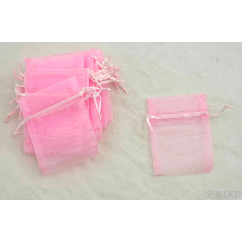 SÁČEK ORGANZA 07x10cm*RŮŽOVÁ