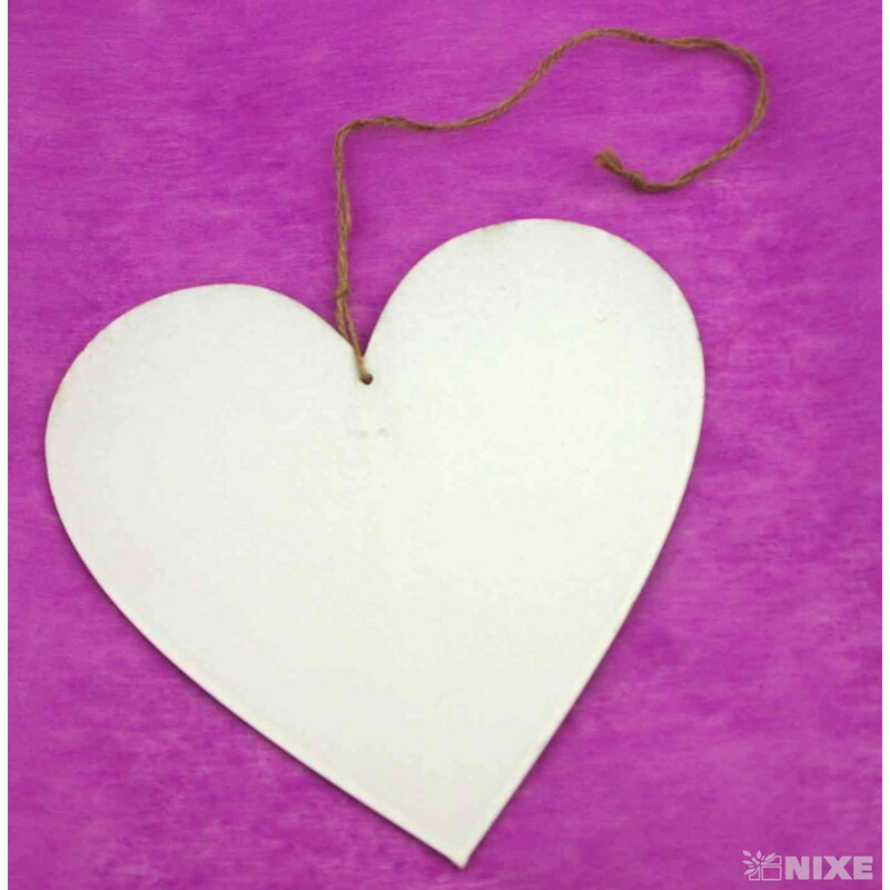 ZÁVĚS SRDCE 20x45cm*BÍLÁ