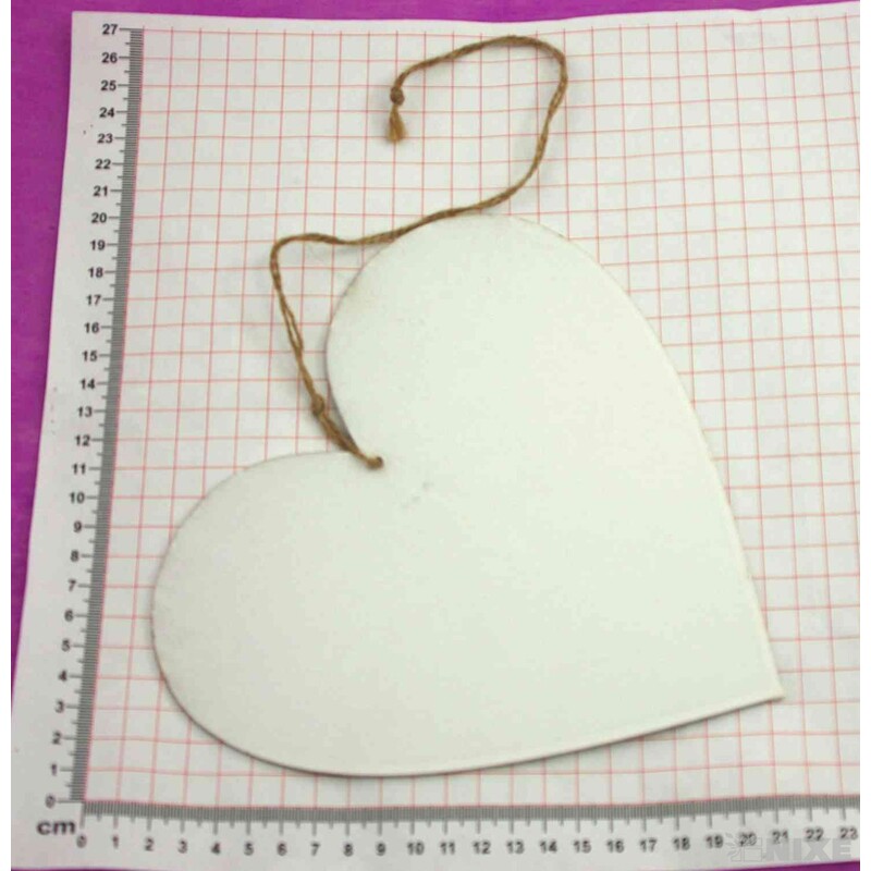 ZÁVĚS SRDCE 20x45cm*BÍLÁ