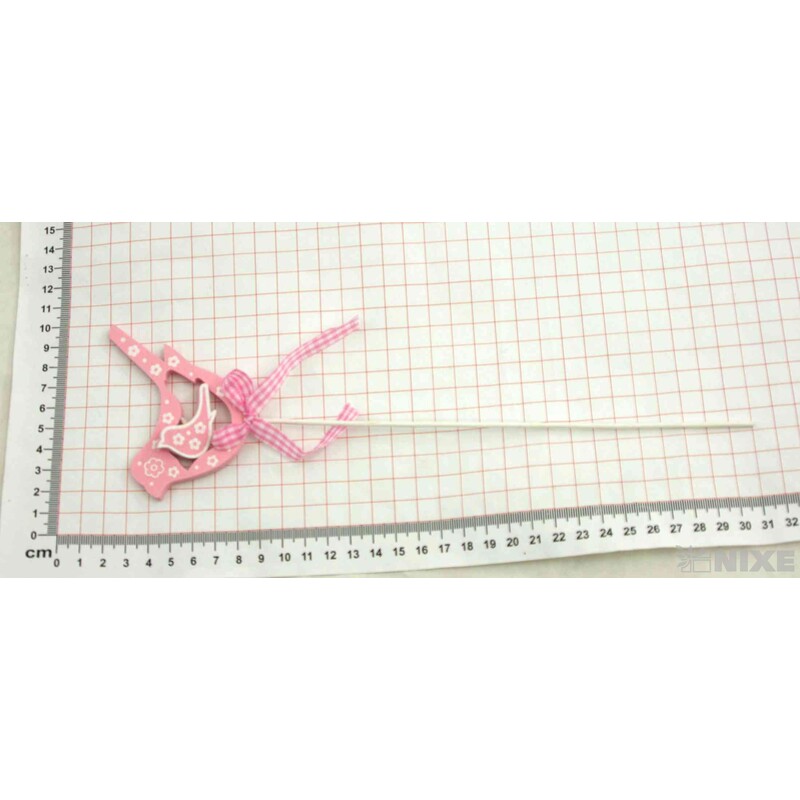 ZÁPICH PTÁČEK 12ks 8x29cm*RŮŽOVÁ