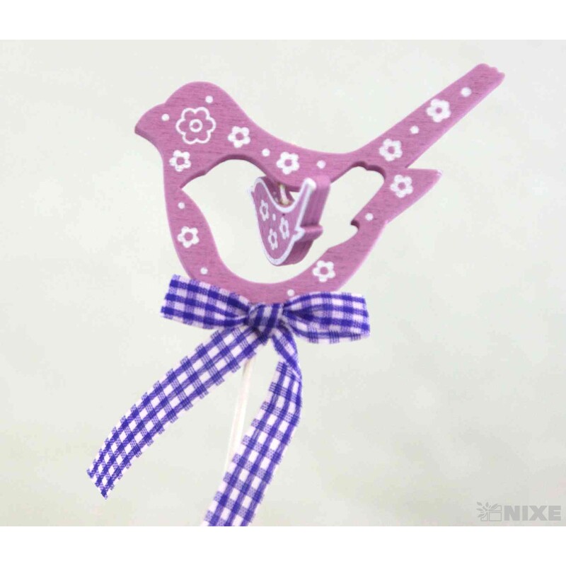 ZÁPICH PTÁČEK 12ks 8x29cm*FIALOVÁ