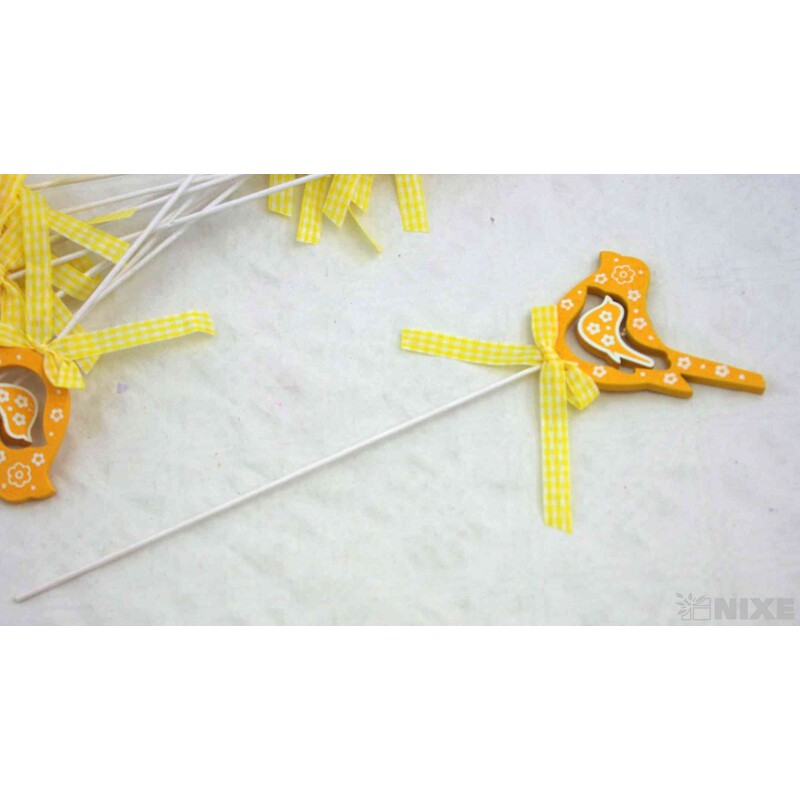 ZÁPICH PTÁČEK 12ks 8x29cm*ŽLUTÁ