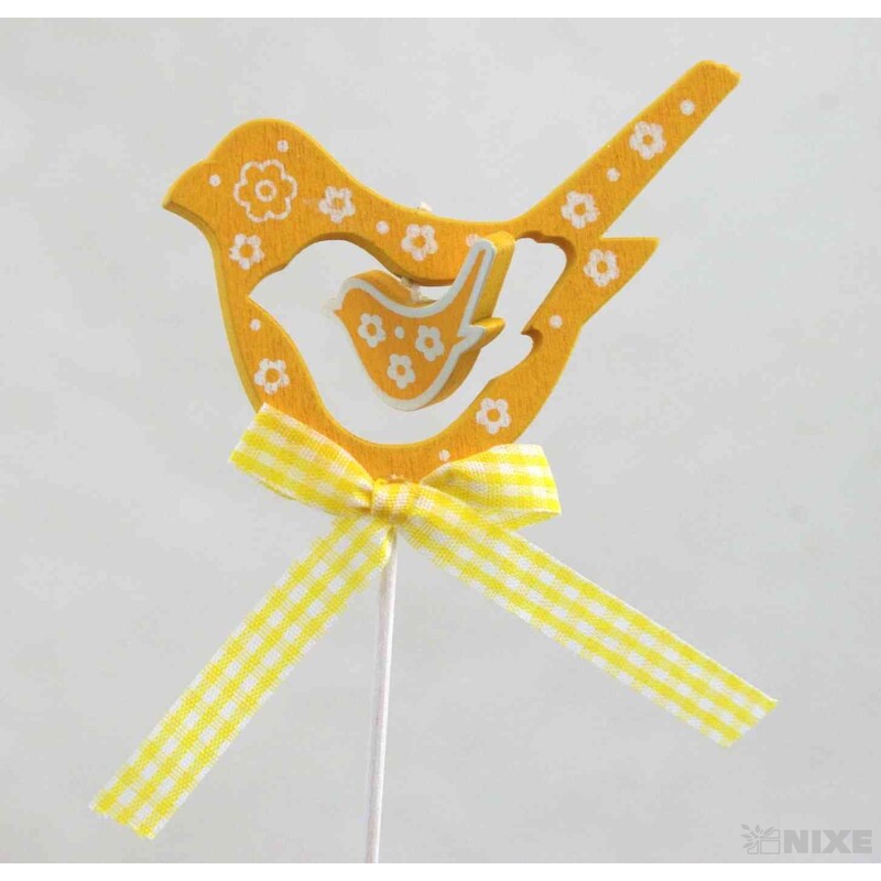 ZÁPICH PTÁČEK 12ks 8x29cm*ŽLUTÁ