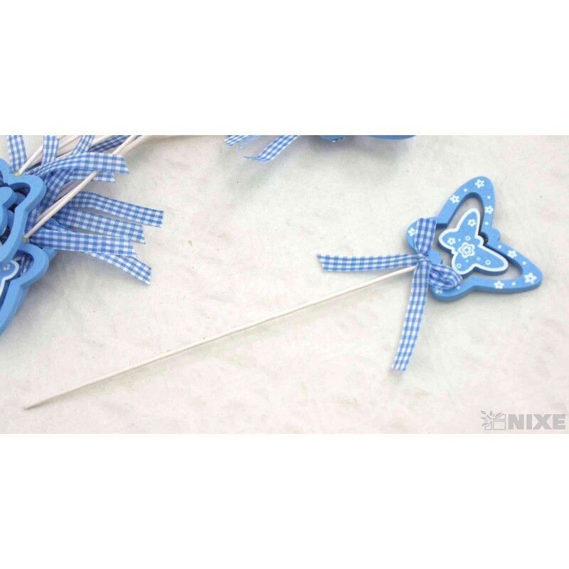 ZÁPICH MOTÝL 12ks 7x27cm*MODRÁ