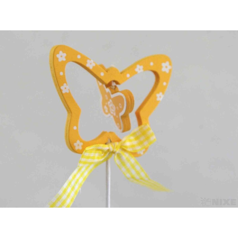 ZÁPICH MOTÝL 12ks 7x27cm*ŽLUTÁ