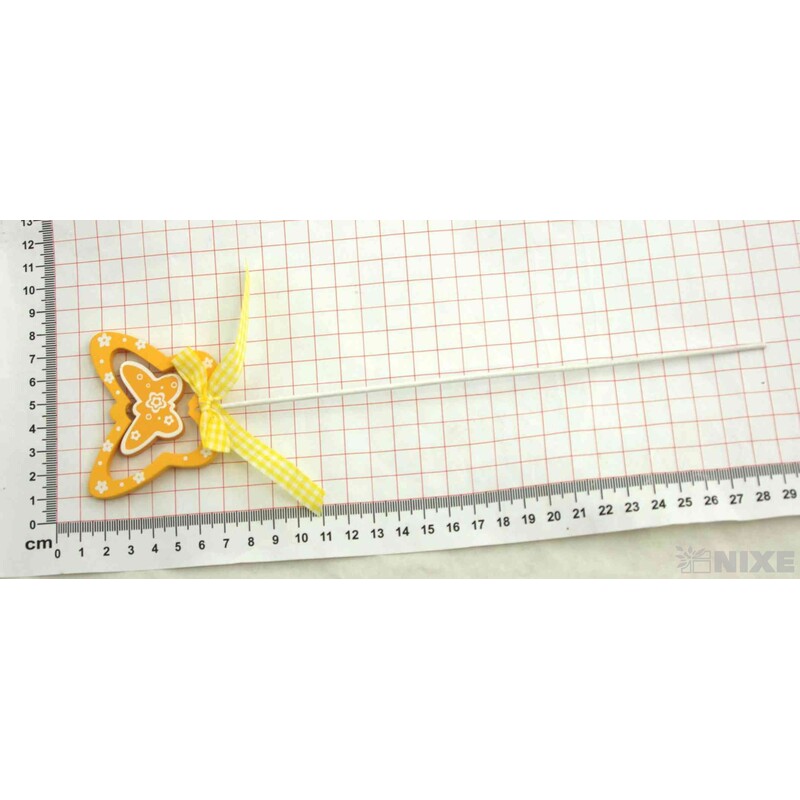 ZÁPICH MOTÝL 12ks 7x27cm*ŽLUTÁ