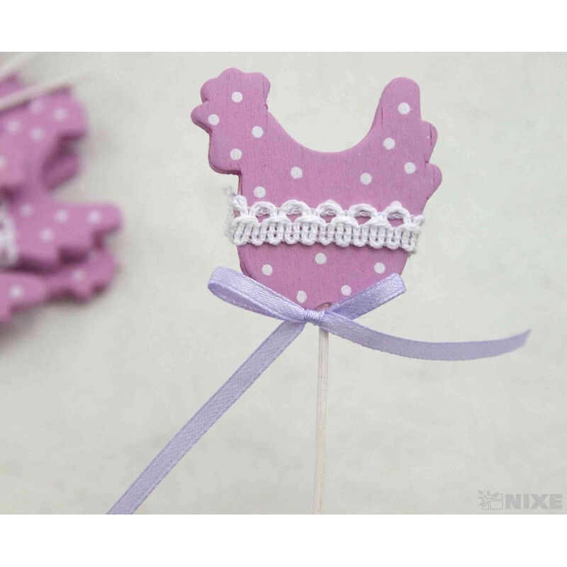 ZÁPICH SLEPICE 12ks 5x22cm*FIALOVÁ