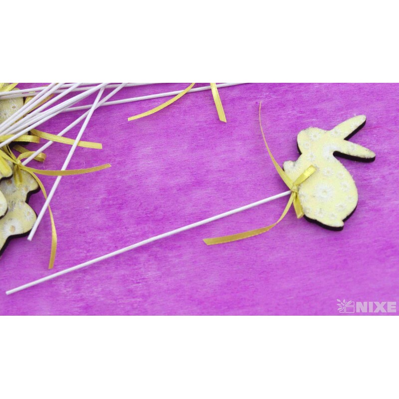 ZÁPICH ZAJÍC 12ks 6x22cm*ŽLUTÁ