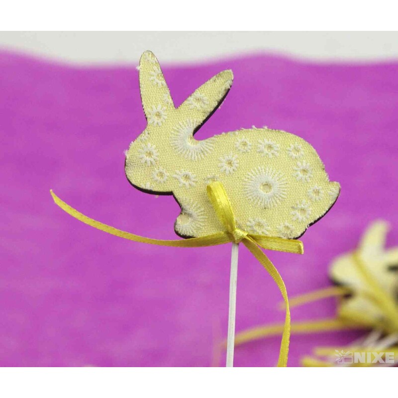 ZÁPICH ZAJÍC 12ks 6x22cm*ŽLUTÁ