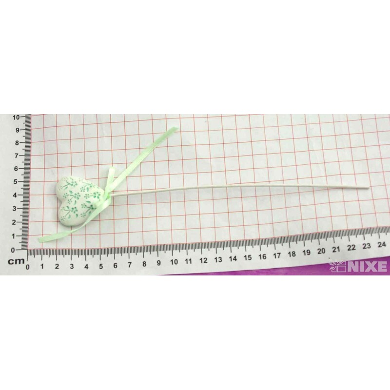 ZÁPICH SRDCE 12ks 3x21cm*ZELENÁ