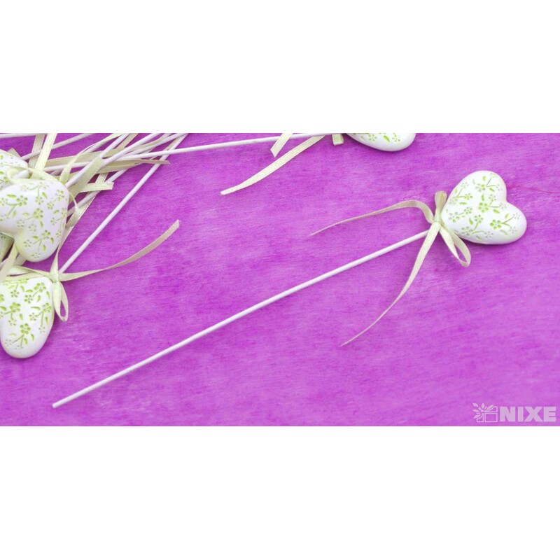 ZÁPICH SRDCE 12ks 3x21cm*ZELENÁ SV.