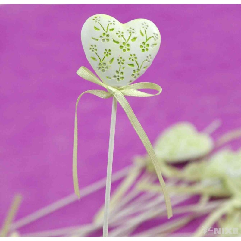 ZÁPICH SRDCE 12ks 3x21cm*ZELENÁ SV.