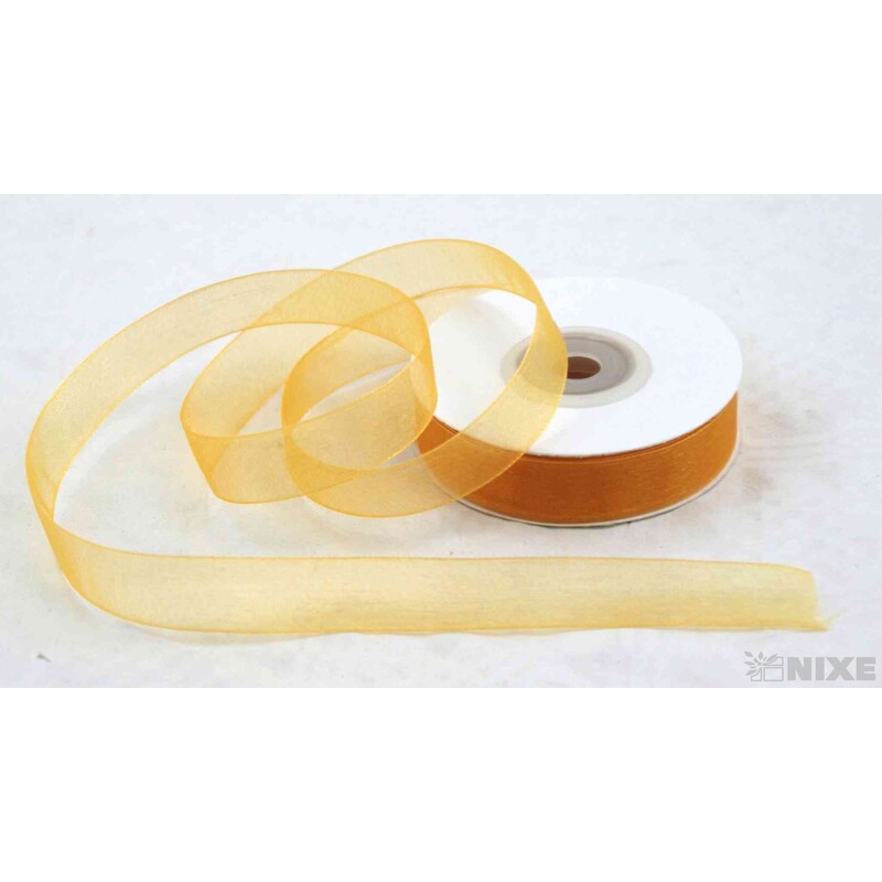 ORGANZA 15mmx25yd*ŽLUTÁ TM.