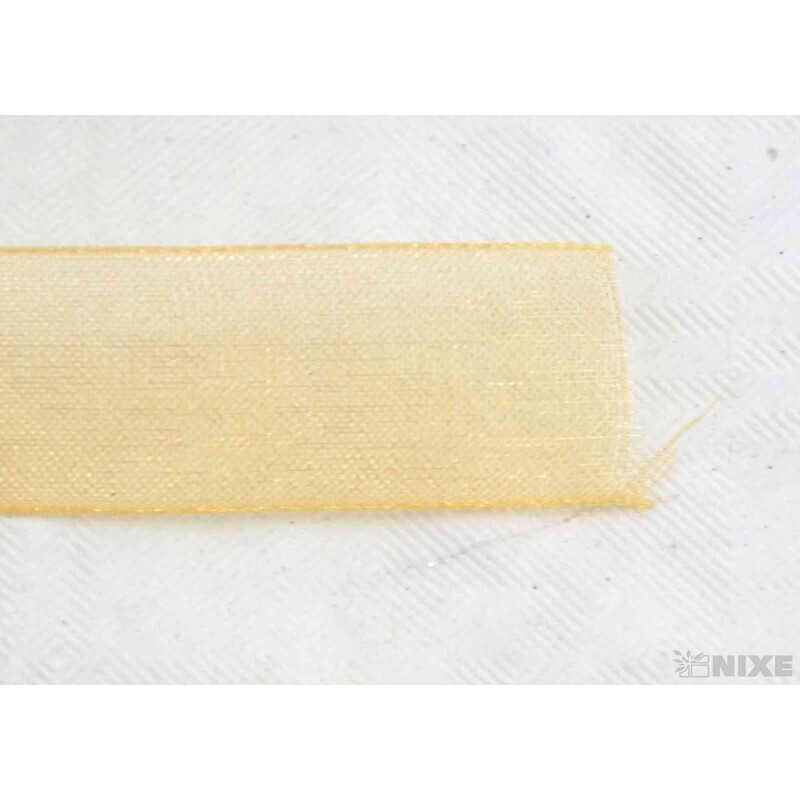 ORGANZA 15mmx25yd*ŽLUTÁ TM.
