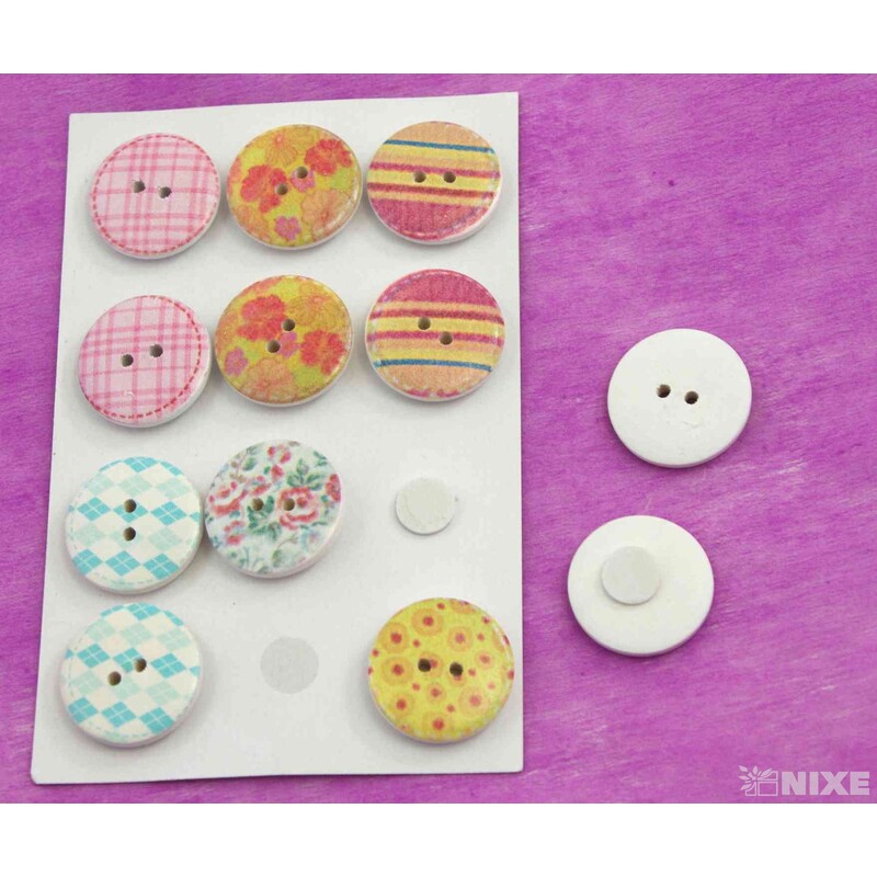 KNOFLÍK NALEP MIX 2,5cm 12ks*