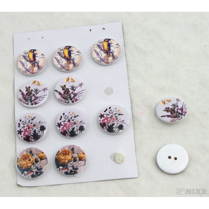 KNOFLÍK NALEP MIX 2cm 12ks*