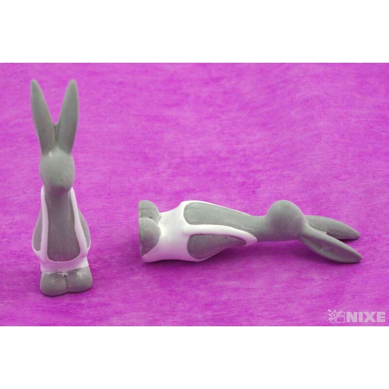 ZAJÍC KERAMIKA 3x14cm*MIX BAREV