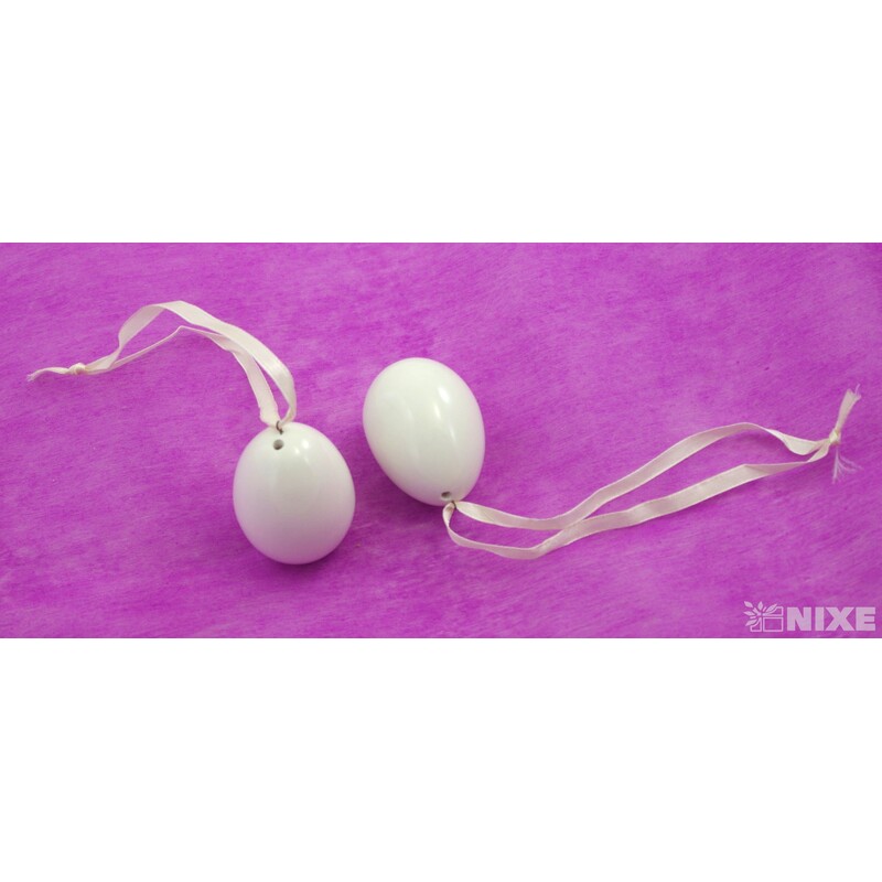 VAJÍČKO KERAMIKA 6x4cm*KRÉMOVÁ