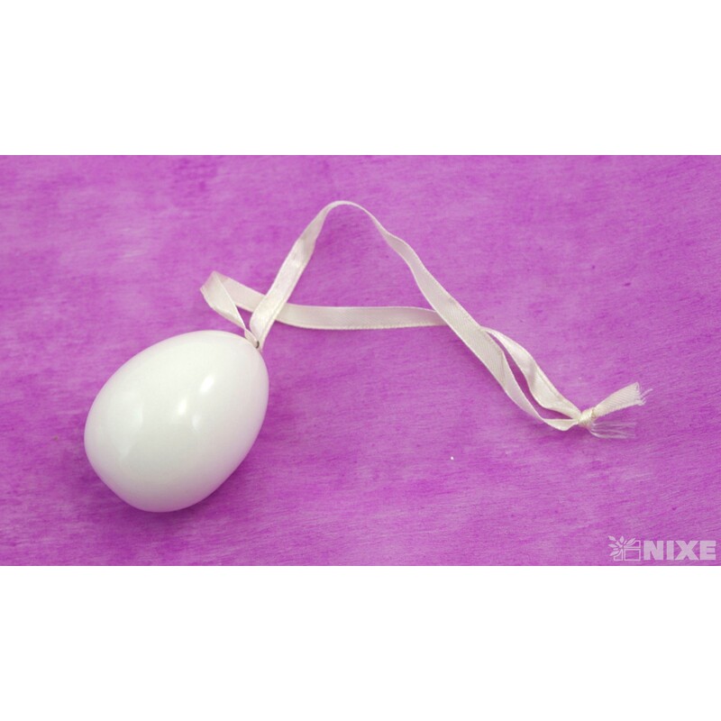 VAJÍČKO KERAMIKA 6x4cm*KRÉMOVÁ