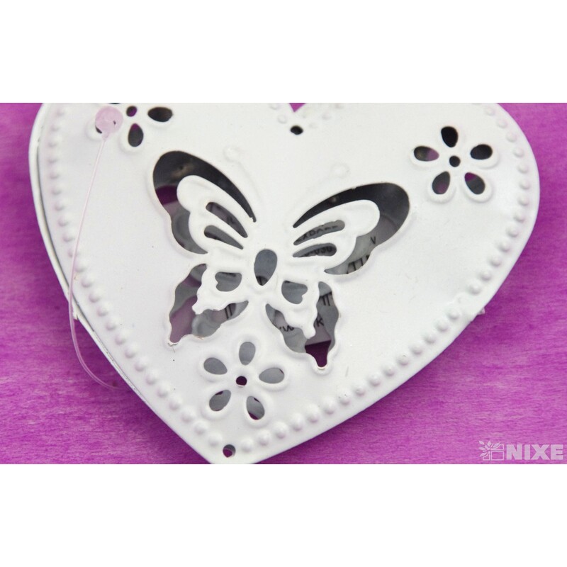 SRDCE PLECH 7cm*BÍLÁ