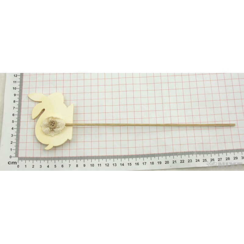 ZÁPICH ZAJÍC 6ks 8x29cm*BÍLÁ