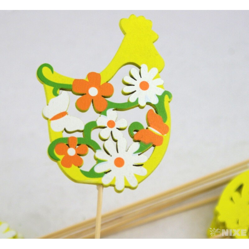 ZÁPICH SLEPICE 12ks 9x24cm*ŽLUTÁ