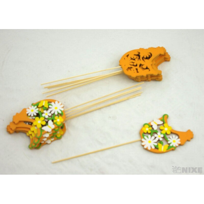 ZÁPICH SLEPICE 12ks 9x24cm*ORANŽOVÁ