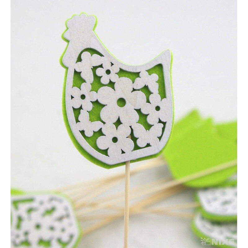 ZÁPICH SLEPICE 12ks 8x23cm*ZELENÁ