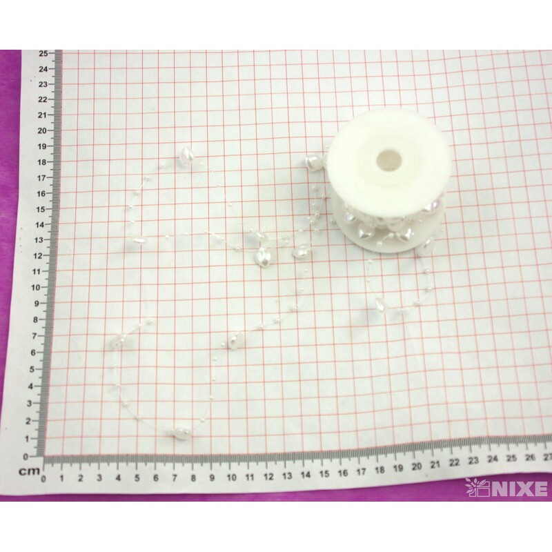 SRDÍČKA NA SILONU 10mmx5yd*BÍLÁ