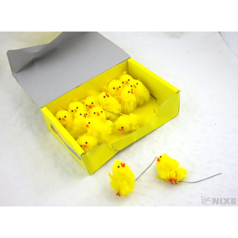 KUŘÁTKA 6cm 15ks*ŽLUTÁ