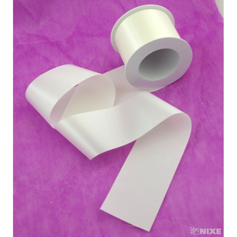 SATÉNOVÁ STUHA RASO 70mmx25m*KRÉMOVÁ 9813