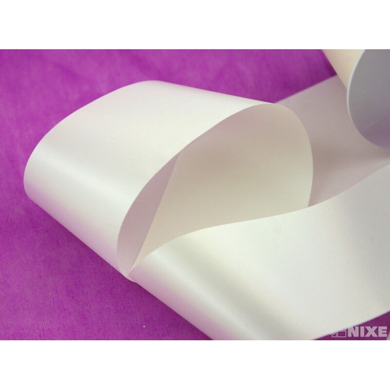 SATÉNOVÁ STUHA RASO 70mmx25m*KRÉMOVÁ 9813