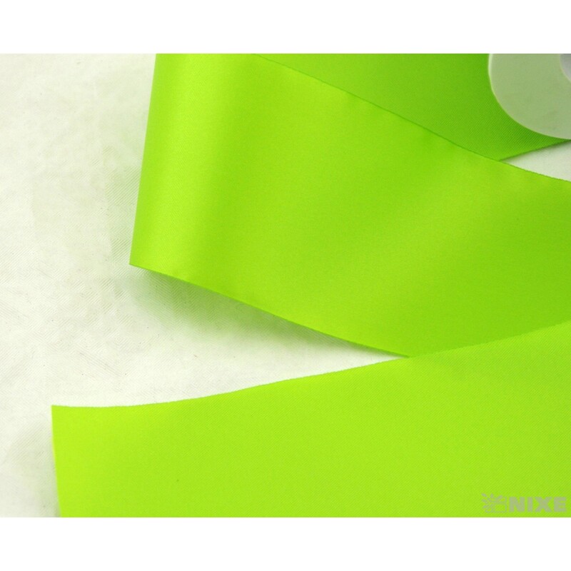 SATÉNOVÁ STUHA RASO 70mmx25m*ZELENÁ SV. 9041