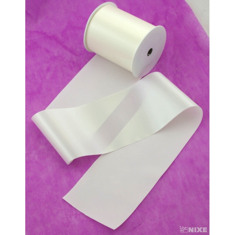 SATÉNOVÁ STUHA RASO 110mmx25m*KRÉMOVÁ 9813