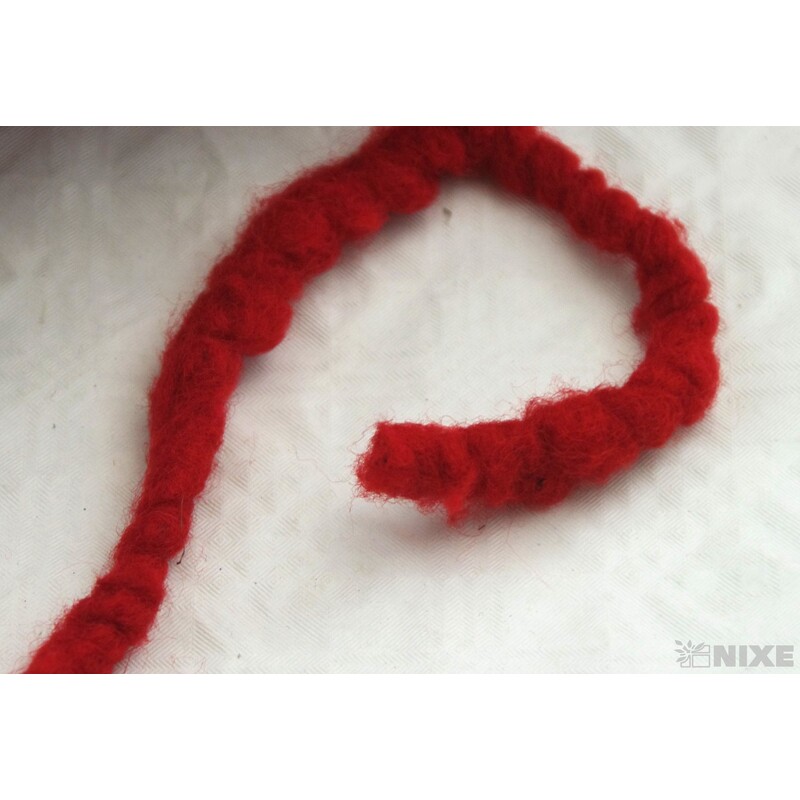 STUHA PLSTĚNÁ 10mmx75m*ČERVENÁ TM.