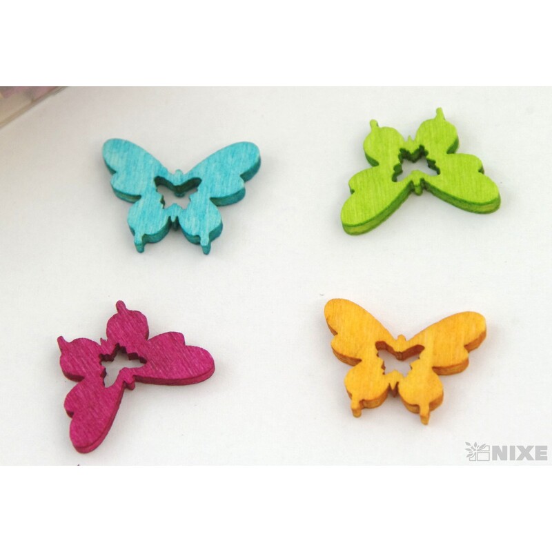 MOTÝL D 2cm 144ks*MIX BAREV