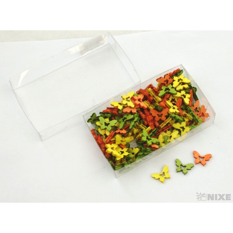 MOTÝL D 2cm 144ks*MIX BAREV