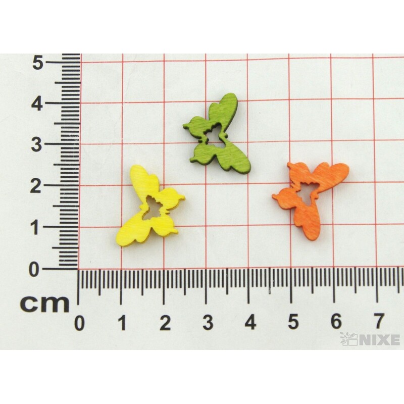 MOTÝL D 2cm 144ks*MIX BAREV