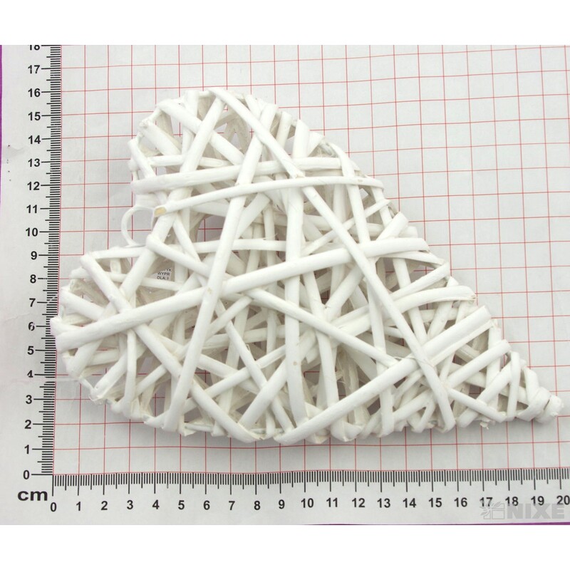 ZÁVĚS SRDCE 20cm*BÍLÁ