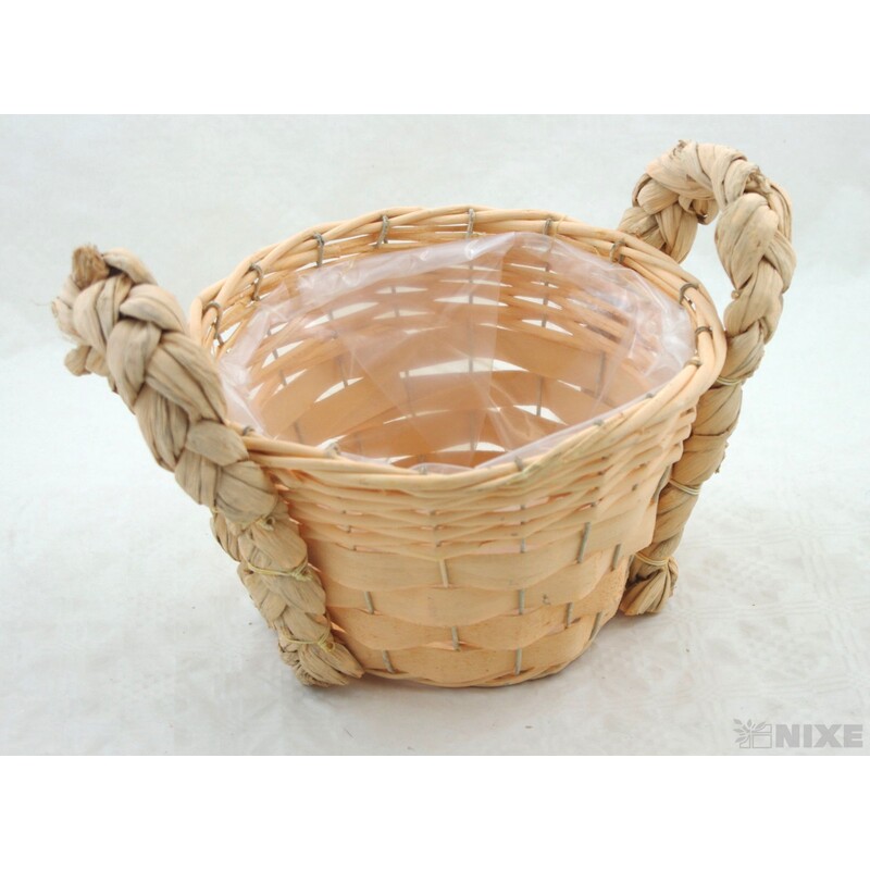 KVĚTNÍK PROUTĚNÝ 18x13cm*MIX BAREV