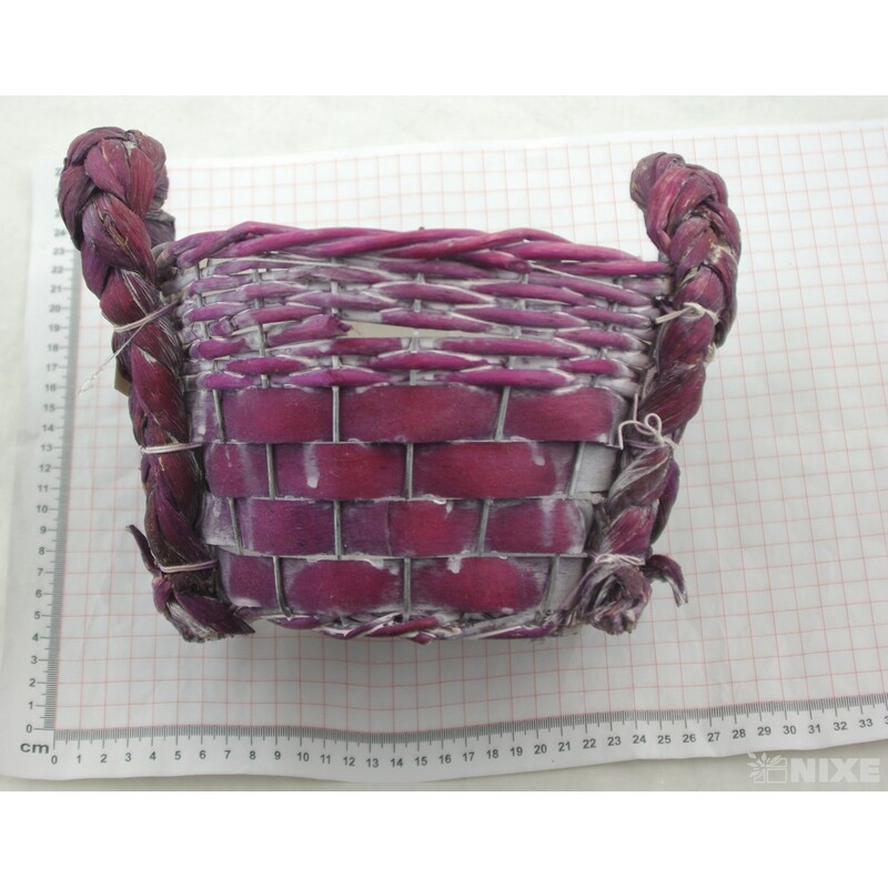 KVĚTNÍK PROUTĚNÝ 18x13cm*MIX BAREV