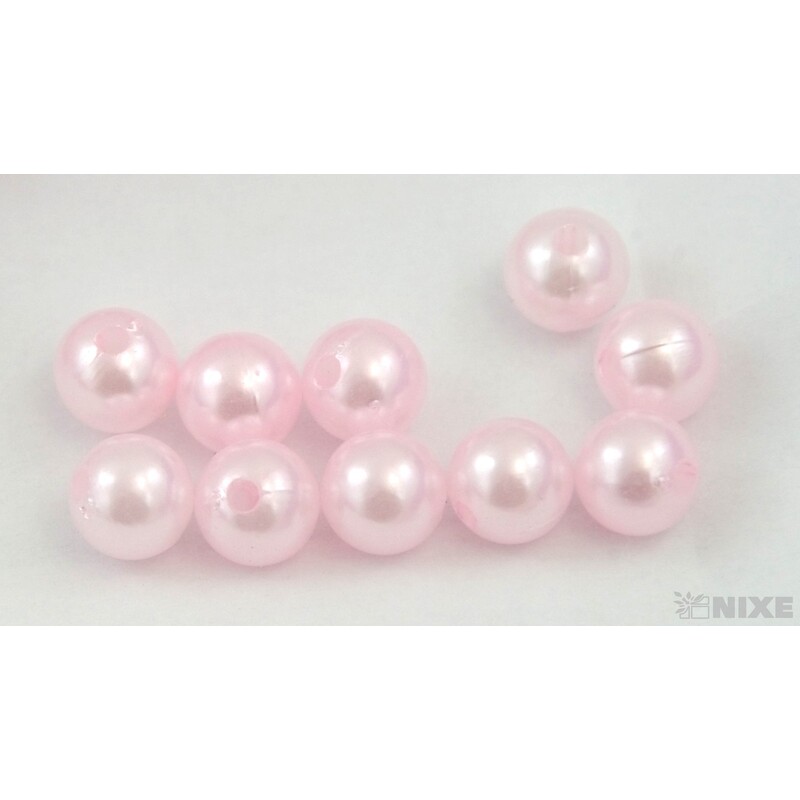 KORÁLKY 10mm 45g*RŮŽOVÁ SV.