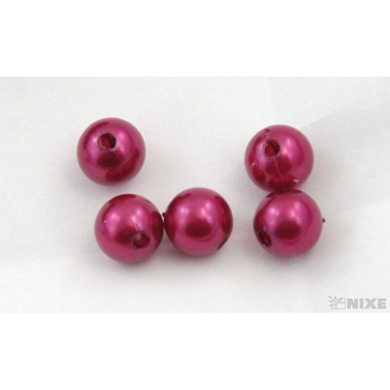 KORÁLKY 10mm 45g*BORDOVÁ