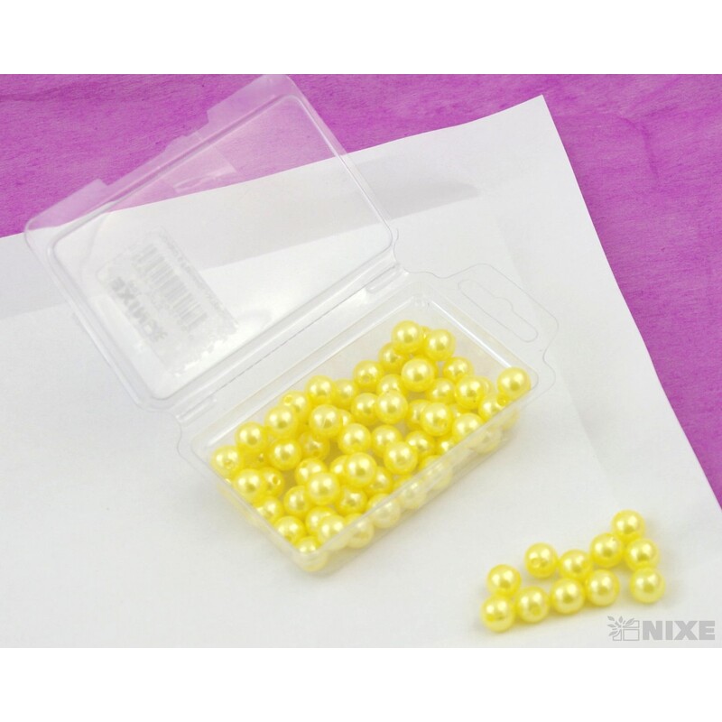 KORÁLKY 10mm 45g*ŽLUTÁ