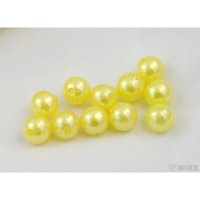 KORÁLKY 10mm 45g*ŽLUTÁ