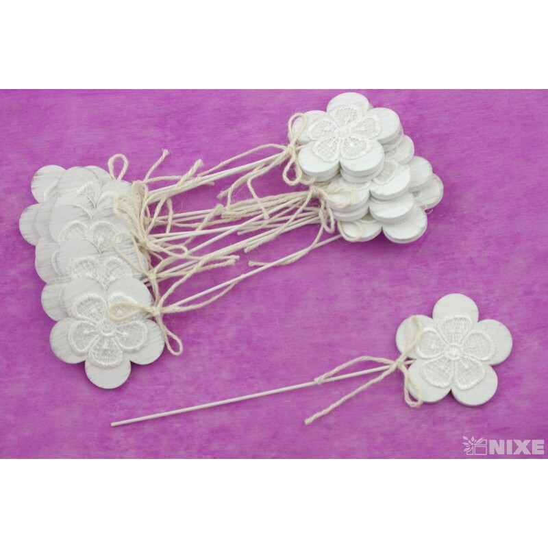 ZÁPICH KVĚT 7,5x27cm 12ks*KRAJKA