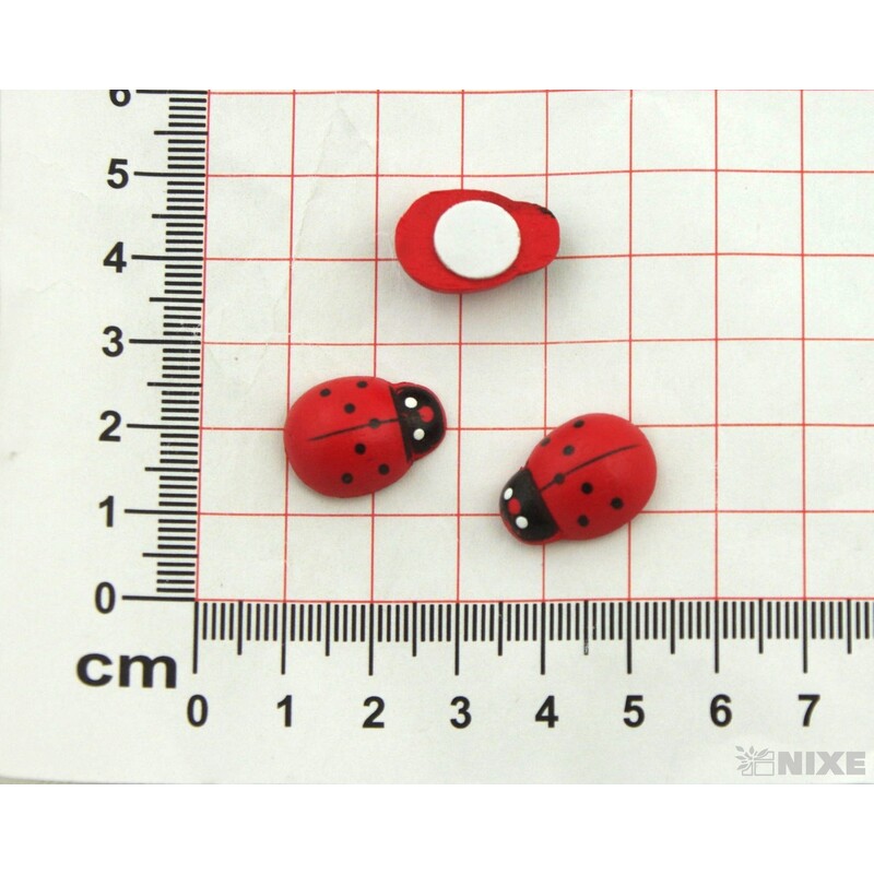 BERUŠKA NALEPOVACÍ 2cm 24ks*ČERVENÁ