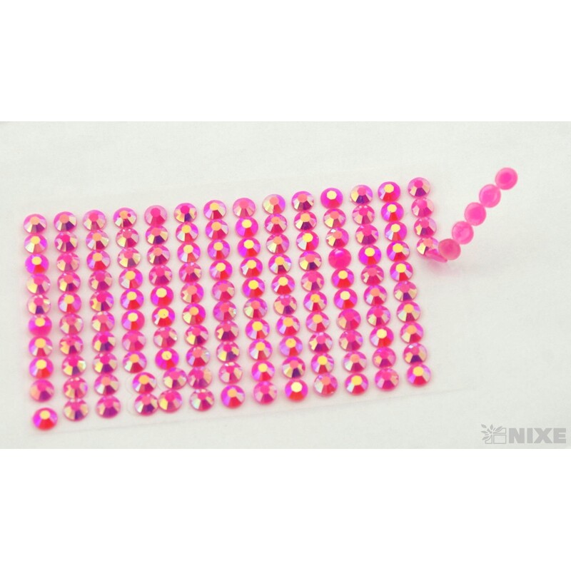 PERLIČKY NALEPOVACÍ 6mm 140ks*RŮŽOVÁ