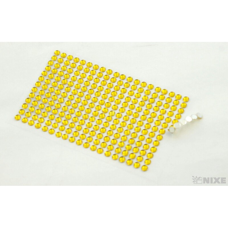 PERLIČKY NALEPOVACÍ 6mm 260ks*ŽLUTÁ TM.